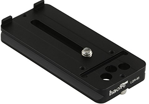 Haoge LQR-85 Universal-Objektivfuß, Schnellwechselplatte für Nikon, Fujifilm, Tokina, Tamron, Sigma, Pentax, Teleobjektiv, kompatibel mit Arca Swiss Stativ-Kugelkopf