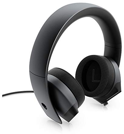 Alienware 7.1 PC Gaming Headset AW510H (Darkside of the Moon): 50 mm Hi-Res Drivers - Noise Cancelling Mic - Multi Platform Compatible (PS4, Xbox One, Switch) via 3.5 mm Cable