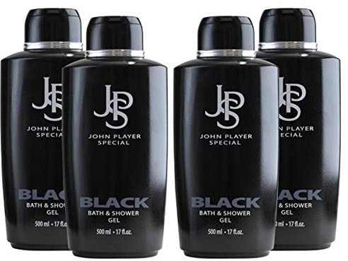 John Player Special Black Duschgel, 4 x 500 ml, 4 Stück
