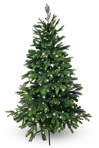 Gartenpirat Künstlicher Weihnachtsbaum BonTree Tanne 210 cm mit Beleuchtung 280 LED warmweiß Christbaum künstlich