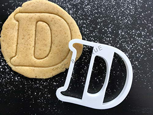 Alphabet Letters 3 Sizes Cookie Cutters Fondant Cake Decorating (Letter D, 4)