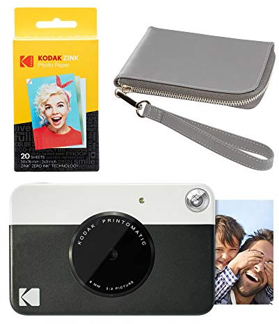 Kodak PRINTOMATIC - Cámara de impresión instantánea (Negro), color gris