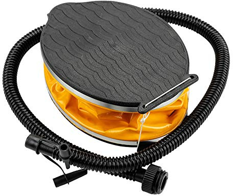 RONGJJ Pumpe Fußpumpe, Große Fußpumpe, Luftpumpe Für Aufgeblasen/Gepumpt, Für Schwimmring, Aufblasbare Tasche, Ball, Gelb Manometer