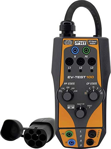 HT-Instruments Adattatore di Test 1010960 EV-TEST100 Adattatore di Test per Stazioni di Ricarica elettroniche 1 pz/i)
