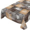 ANRO Tischdecke Wachstuch abwaschbar Wachstuchtischdecke Wachstischdecke Holz Liebe Braun Grau 100x140cm
