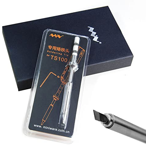 MINIWARE TS-KU Original Digit Soldering Iron KU Tips for TS100 TS101 Portable Digit 100°C to 400°C 65W Soldering Iron Welding Machine Kit Replacement