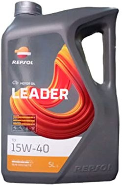 REPSOL LEADER TDI 15W40 bidón 5 litros aceite motor coche ACEA A3/B4 API SL/CF MB 229.1