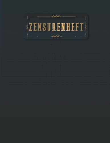 Zensurenheft | Notenbuch für Lehrer zur Aufzeichnung der Noten | Liebevoll gestaltetes Notenheft für Lehrer und Lehrerinnen: Größe 8,5X11 ZOLL | Einfach zu bedienen und zu organisieren