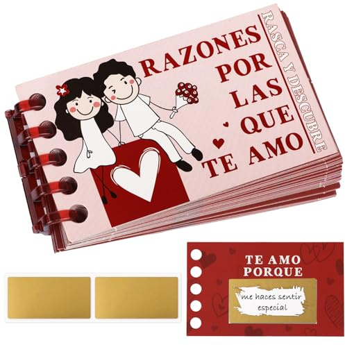 Spanisch 24* Rubbelkarten selbst beschriften Valentinstag Gutschein Karte zum selber gestalten Rubbellos Set für eigenen Text ausdrucken Geschenk zum Geburtstag Weihnachten JGA Hochzeit