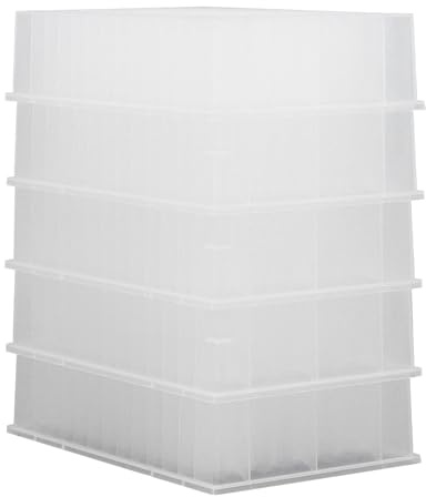 Plaque à Puits Profonds de Laboratoire, 5 Pièces en Plastique PP 32 Mm de Hauteur 96 Trous Ronds Plaque de Stockage pour Puits Profonds Fond en Forme de U Puits Profond à Fond