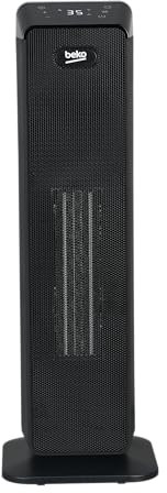 BEKO Termoventilatore a torre con telecomando RHP7120B, Potenza 2000W, Tecnologia ceramica, 4 modalità, protezione da surriscaldamento