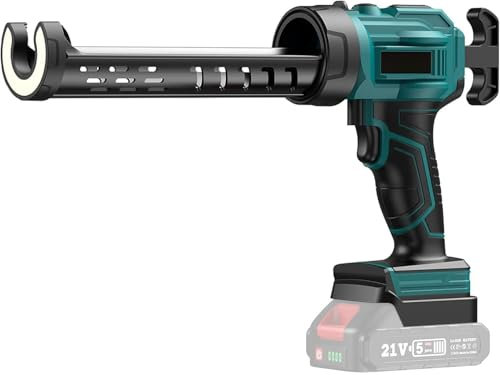 Akku-Kartuschenpistole für Makita 18V Batterie, Elektrische Kartuschenpistole für 300 Ml-Kartuschen, 4 Einstellbare Geschwindigkeiten et LED-Licht, Leichtes Klebepistolen zum Füllen, Abdichten