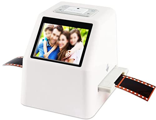 Scanner per negativi di diapositive, scanner per diapositive, tutto in uno da 22 MP, con schermo LCD da 3,5, converte diapositive e negativi in foto digitali. Scansione specializzata di 135 negativ