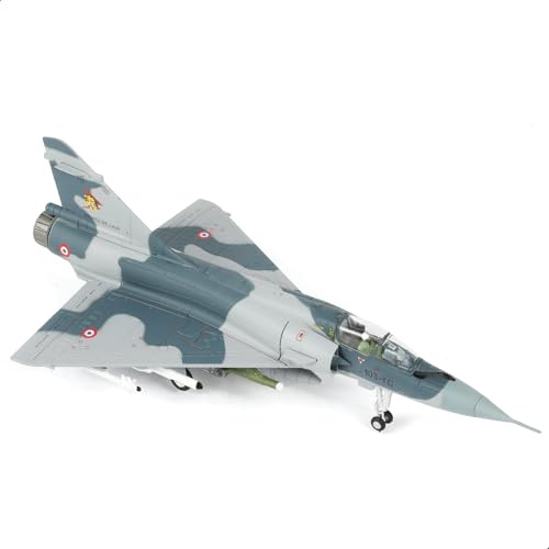 SEBUNAS Mirage 2000 Flugzeugmodell Dassault französische Luft- und Raumstreitkräfte Multirole Fighter Miniatur 103-YG Militär Metall Druckguss Flugzeug Modellbausatz für Erwachsene Sammlung und