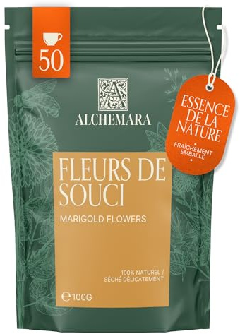 Tè ai Fiori di Calendula Alchemara 100g – Un’Infusione di Luce e Natura