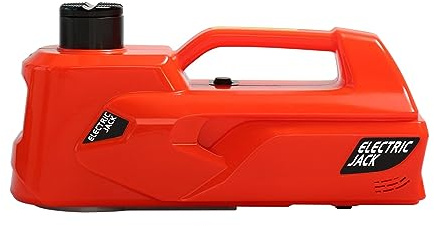 Martinetto for auto elettrica 155-530mm 5T Strumento di sollevamento Attrezzatura di emernza Strumento di riparaze auto Martinetto idraulico elettrico for Gara SUV Utensile idraulico(Oranje)