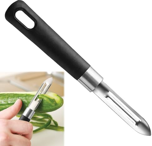 2 peladores de espárragos de acero inoxidable, pelador premium, hoja doble, pelador de verduras, perfecto para patatas, zanahorias, pepinos, manzanas y peras, práctico pelador de zanahorias