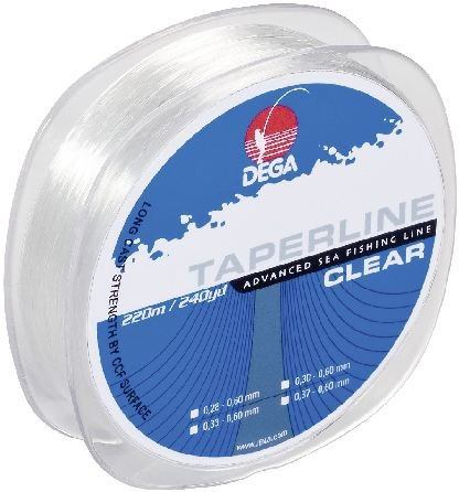 Jenzi Dega Schlagschnur Taper Line Clear 220m, 0.37-0.60mm