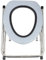 1 Pc Toilette Pieghevole Sedile Del Water Portatile Wc Di Emergenza Sgabello Da Campeggio Vasino Orinatoio Portatile Wc Mobile Può Muoversi Acciaio Inossidabile Comodino Gestante