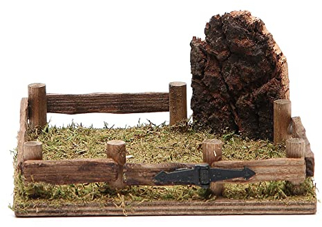 Holyart Gatter für Krippe aus Holz 12x12cm