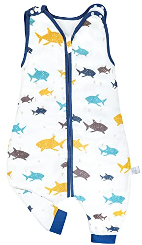 FLYISH DIRECT Babysack 0.5 Tog, 70% Bambusviskose + 30% Baumwolle, Supersoft und Atmungsaktiv
