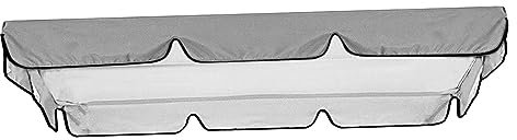 rockible Toldo Abatible de Porche, Cubierta Superior Abatible de Repuesto, Toldo de Repuesto para Asiento de Columpio de Patio, Cubierta de Toldo Parasol para, Gris