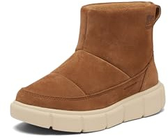 SOREL Children's Explorer lll Slip-On Waterproof Boot - Velvet Tan, Bleached Ceramic - 2