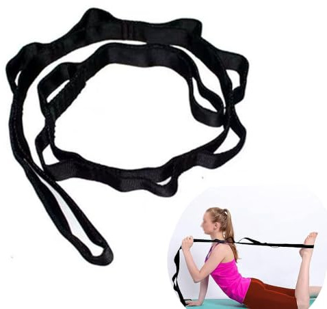 Armastuse Daisy Chains,Yoga Hängematte Verlängerungsgurte,Kletterschlinge,Verstellbares 8-Loops Nylon Kletterschlaufe Übungsband Gurte für Klettern(2m)