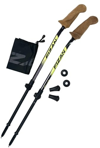 WALX Xplorer Total Body Walking Pair of Poles – Compact & Lightweight Trekking Poles for Travel, Holidays, Hiking & Nordic Walking – Collapsible, Adjustable, with Ergo Grip Handle for Men & Women