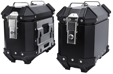 Caja Lateral de Motocicleta Aleación de Aluminio - Maleta Dura con Cerradura Color Aleatorio