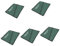 Housoutil 5pcs Roll Toolkit Canvas Tool Bag Wine Rack Drink Rachet Wrench Drill Bit Organizer Bag Pantry Organiser Husky Dividers Socket Organizers for Toolboxes Wrench Pouch Holder Green
