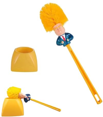 Trump - Donald Trump Klobürste Mit Halter, Langem Griff Wc Bürste, Für Badezimmer Reinigung, Toilettenbürste, Die Tägliche Reinigung Geeignet, Csgo Klobürste Lustig (1 Pcs)