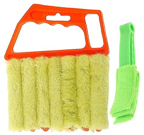 SHERCHPRY 2pièces Brosse De Nettoyage pour Stores Fentes Et Volets De Fenêtre Utile pour Nettoyer Stores Vénitiens Et Similaires Dépoussiérage Rapide