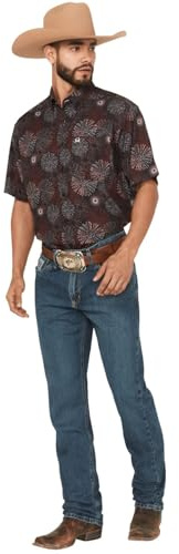 Cinch Men's Silver Label Slim Fit Jean, Medium Stone Wash, 26W x 30L