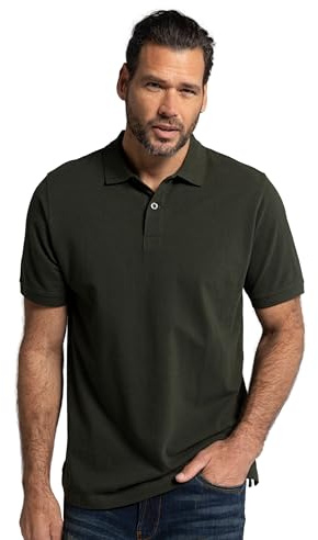 JP 1880 Poloshirt Piquee, Camisa de polo Hombre, Verde (Dunkle Olive 560), 4XL