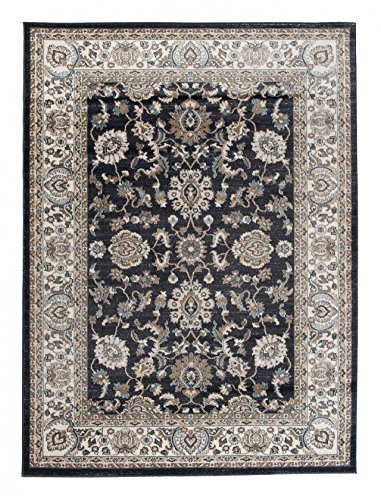 Carpeto Orientteppich Teppich Schwarz 200 x 300 cm Ornamente Muster Emirat Kollektion