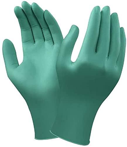 Guanti GGU942 TOUCH N TUFF 92-500 da lavoro in nitrile ultrasottili antisudore resistenza abrasione Verde (7)