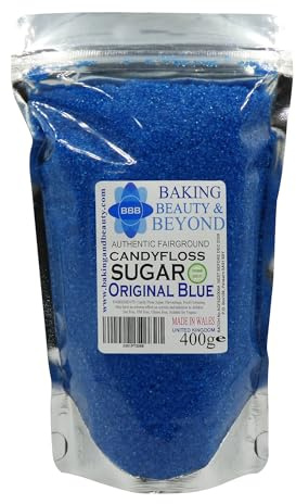 Baking Beauty and Beyond Premium Candy Floss Sugar 400g - Original Blue Flavour