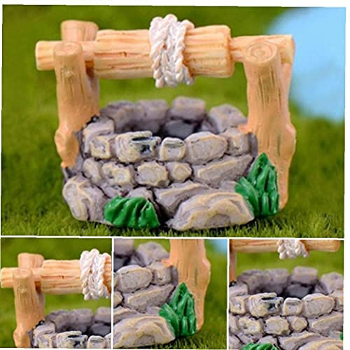 Zonster 1pc Mini DIY Résine De Puits D' Paysage Miniature Ornement Vintage House Statues Waterfall Fairy Garden Décor Bureau Accessoires