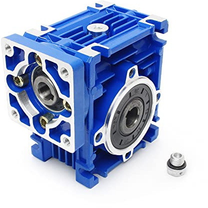 RATTMMOTOR NMRV030, riduttore a vite senza fine coppia elevata, trasmissione 30:1, ingresso 11 mm, uscita 14 mm, per motore passo-passo Nema23