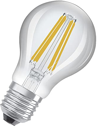 OSRAM LED ampoule à économie d'énergie, ampoule à filament, E27, blanc chaud (3000K), 5 watts, remplace l'ampoule 75W, très efficace et économique, pack de 1