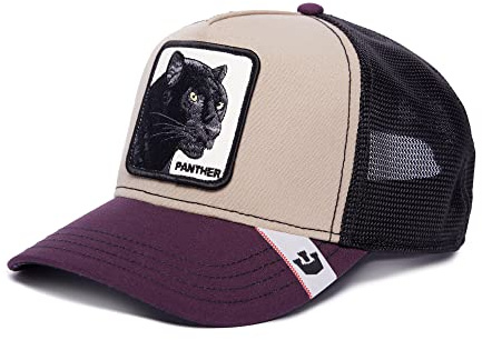 Goorin Bros. Trucker Cap MV Panther Purple Beige Lila Schwarz, Size:OneSize