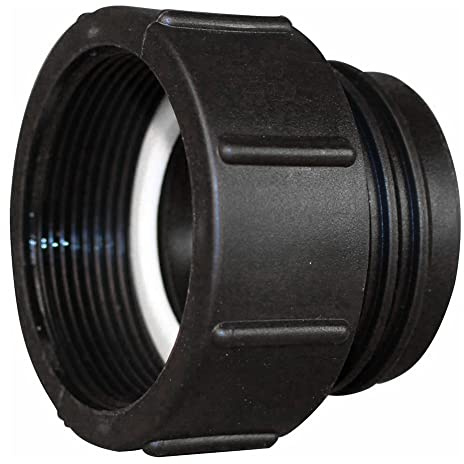 Adaptador de tanque IBC, conector de 2 pulgadas con rosca fina a rosca gruesa S60x6, conector de reemplazo para tanque de contenedor, para conectores de agua de jardín doméstico - 1 unidad