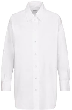 Seidensticker Damen Women Slim Longsleeve Cotton Bluse, Reinweiß(135921), 40 EU