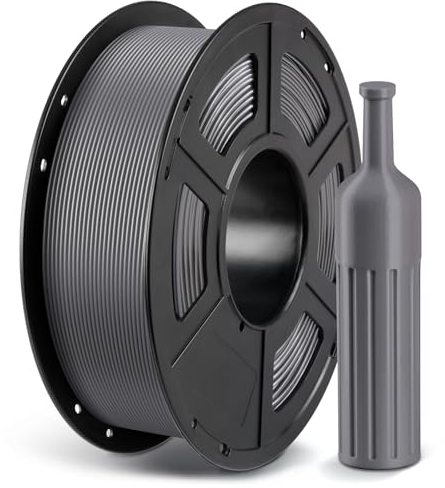 ANYCUBIC PETG Filament 1,75 mm, Maßgenauigkeit +/- 0,02 mm, 3D-Druck-Filament für 3D-Drucker, Vakuumverpackung, Ordentliche Spule, Textur Grau 1KG