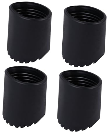 BESTonZON Rubber Ladder Leg Cap 4 Pack Home Accessory Non-slip Round Foot Pads Table Leg Cover Extend