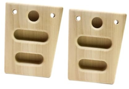 Perfeclan Kletter-Hangboards Kletter-Fingerboards Hölzernes Hangboard Klettergriffe mit Hängeseil für Workout-Kletterer im Innenbereich