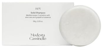 Modesta Cassinello | H05 Champú Sólido 58 g – Limpieza Efectiva y Respetuosa – Derivados de Aceite de Coco – Vegano y Sin Plásticos – Cabello Suave, Hidratado y Revitalizado