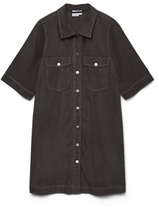 VERO MODA Vmfenja Noos Robe Courte en Velours côtelé 2/4, Gâteau au Chocolat, M