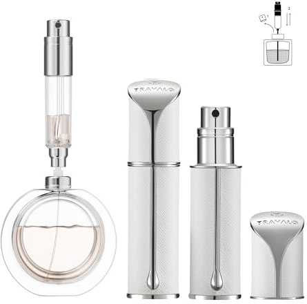 Travalo AQUA Perfume Travel Refillable Bottle, Bottom Filling Fragrances Perfume Atomizer, Mini Cologne Dispenser, Portable Sprayer for Women Men, Gift